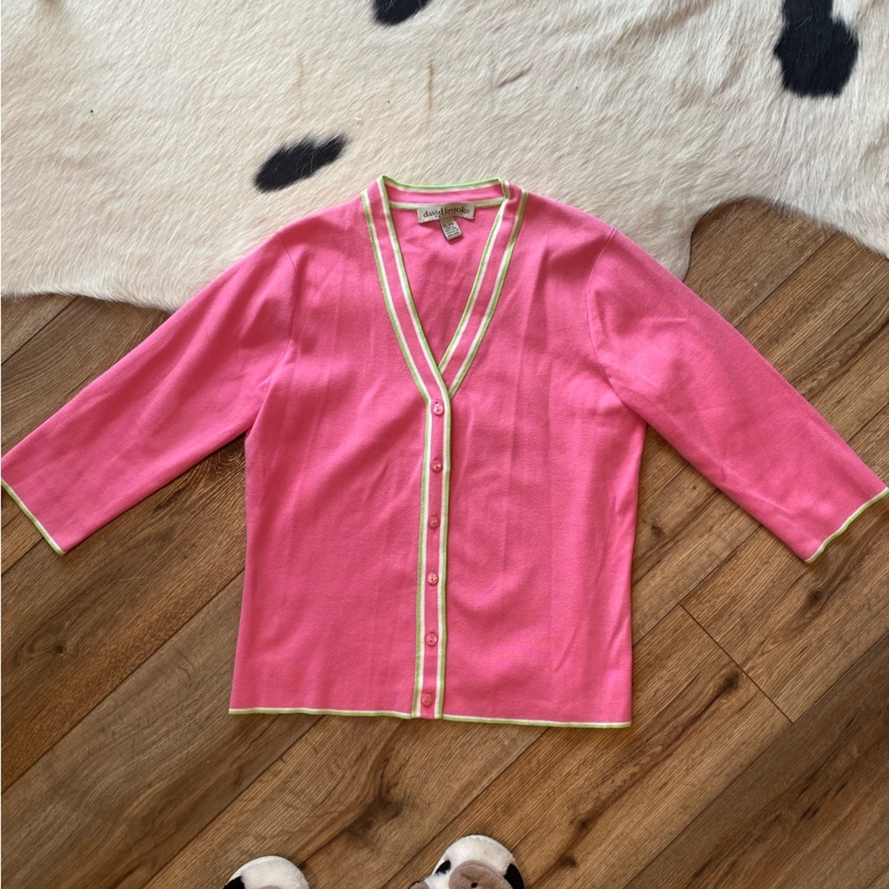 Vintage cottagecore V-Neck cardigan - Picture 2 of 8